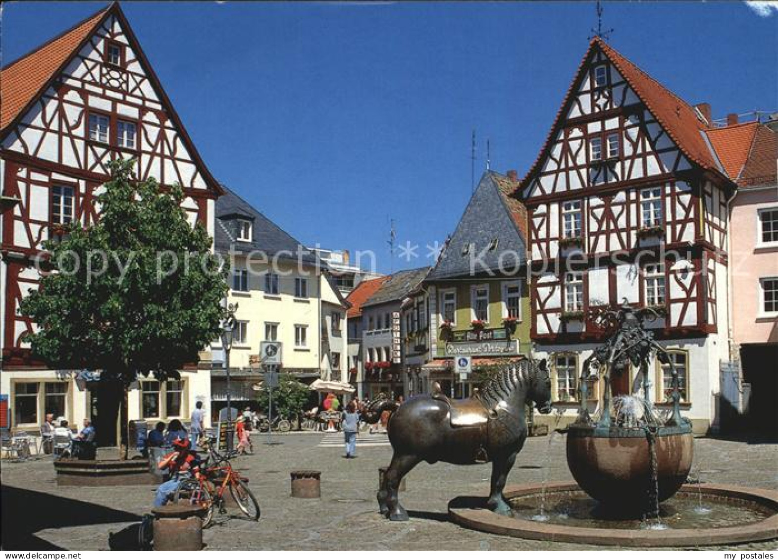 72450175 Alzey Rossmarktbrunnen Alzey