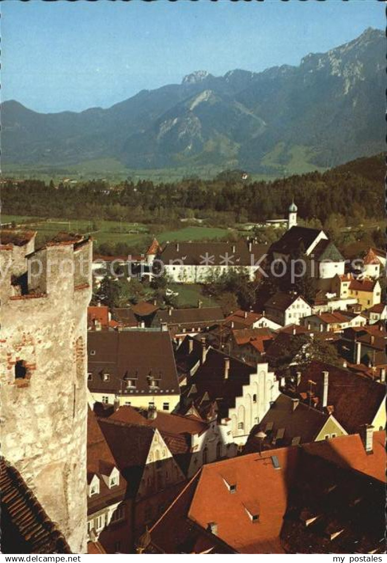 72454836 Fuessen Allgaeu Blick auf Alt-Fuessen und Tegelberg Kneipp Hoehenluftku