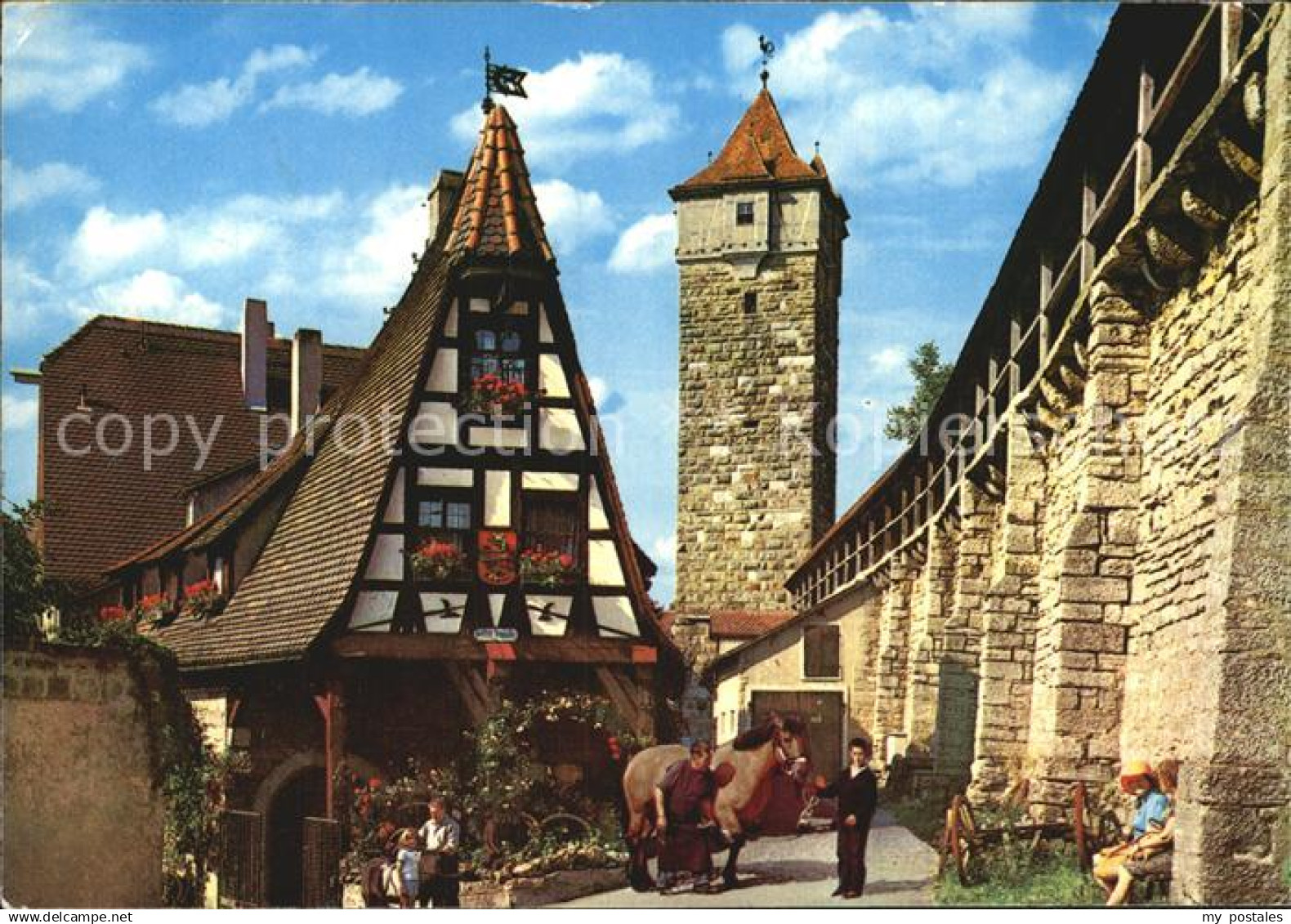 72455237 Rothenburg Tauber Gerlachschmiede Wehrgang Rothenburg