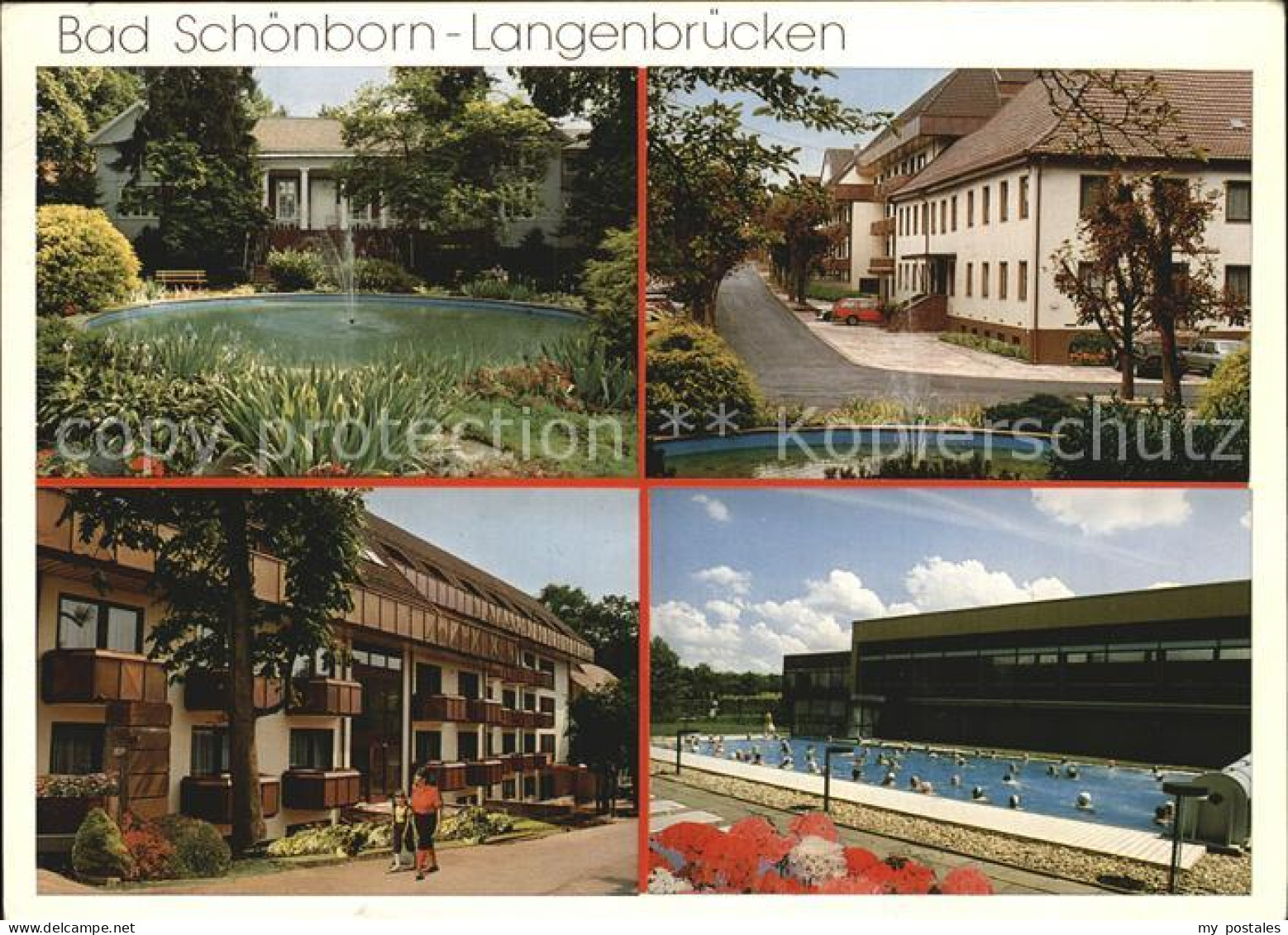 72465672 Langenbruecken Bad Schoenborn Sigel Klinik Teich Schwimmbad Bad Schoenb