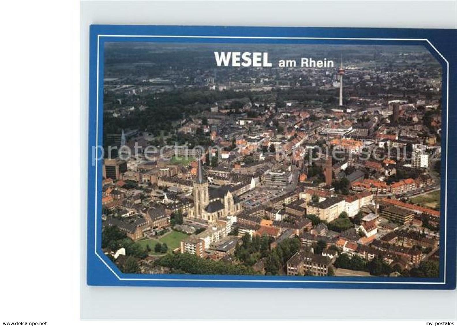 72473358 Wesel Rhein Fliegeraufnahme Wesel