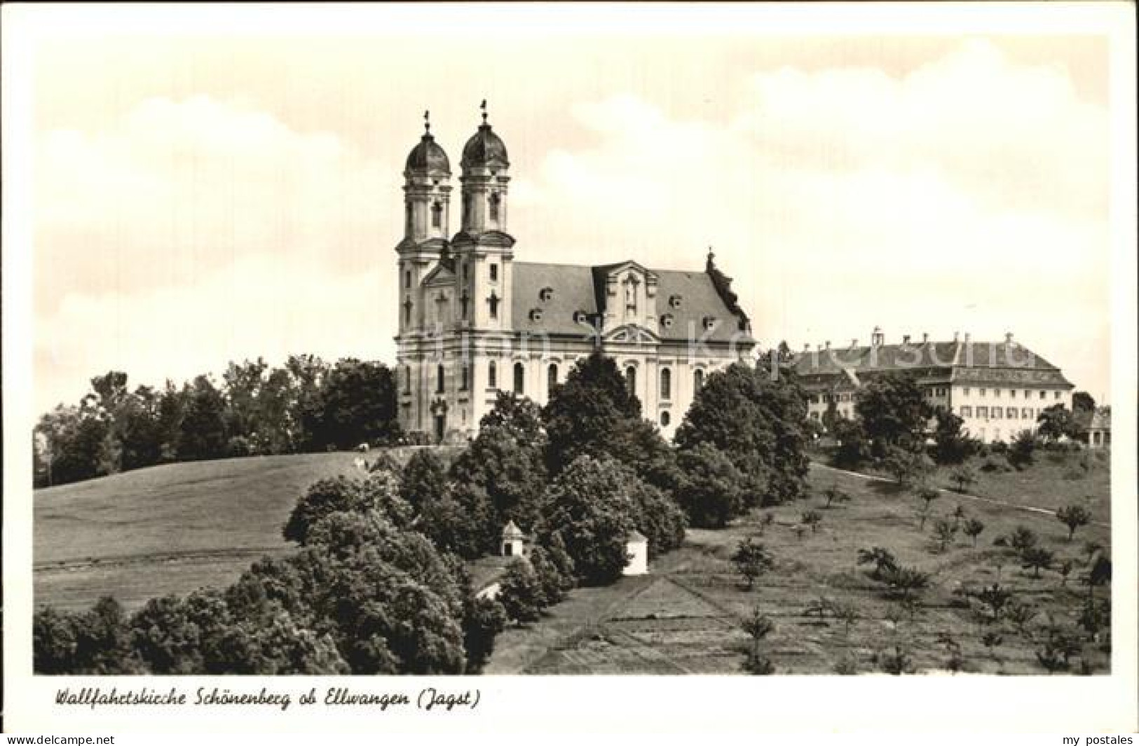 72501220 Ellwangen Jagst Wallfahrtskirche Schoenenberg Ellwangen