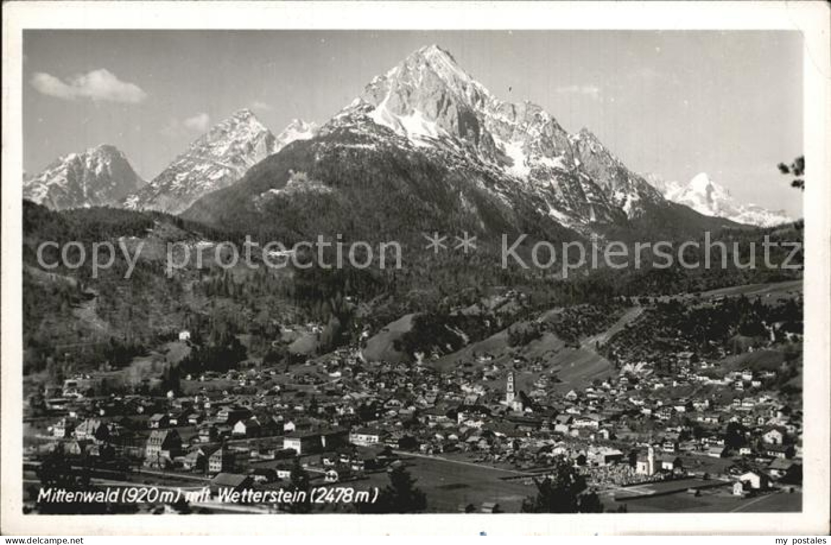 72501250 Mittenwald Bayern Panorama Mittenwald