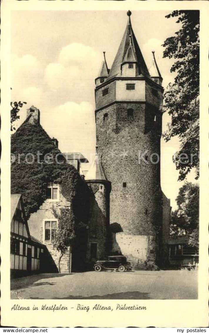 72513581 Altena Lenne Burg Altena Pulverturm