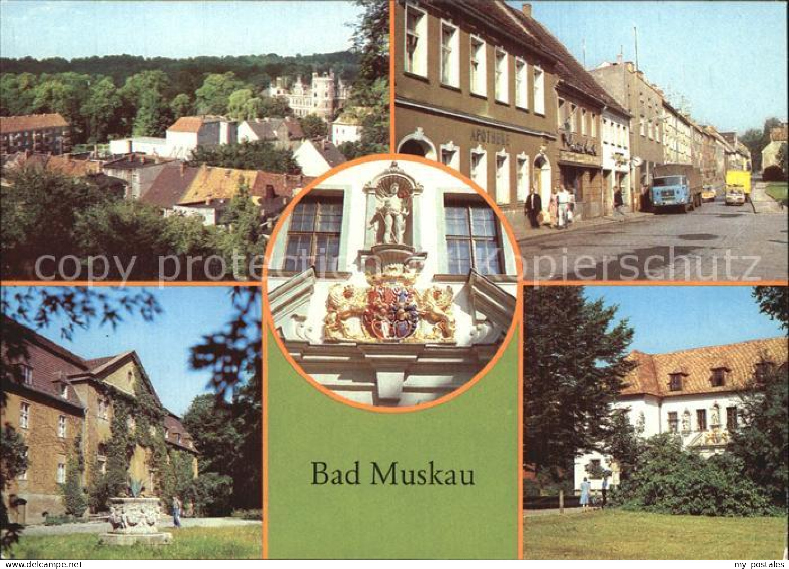 72564696 Bad Muskau Oberlausitz Wappen am Alten Schloss Moorbad Bad Muskau