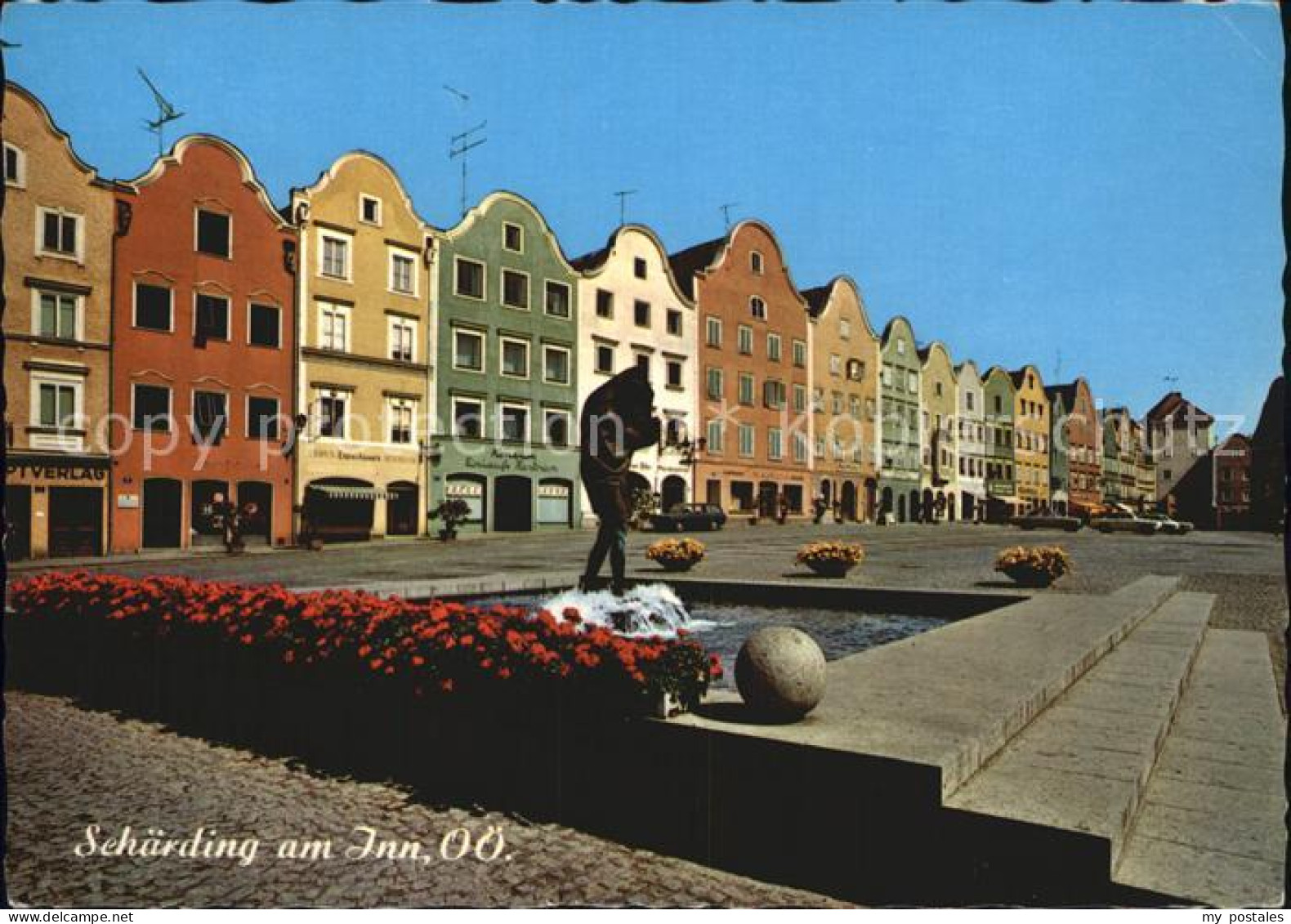 72574275 Schaerding Christophorus Brunnen Silberzeile Stadtplatz Schaerding