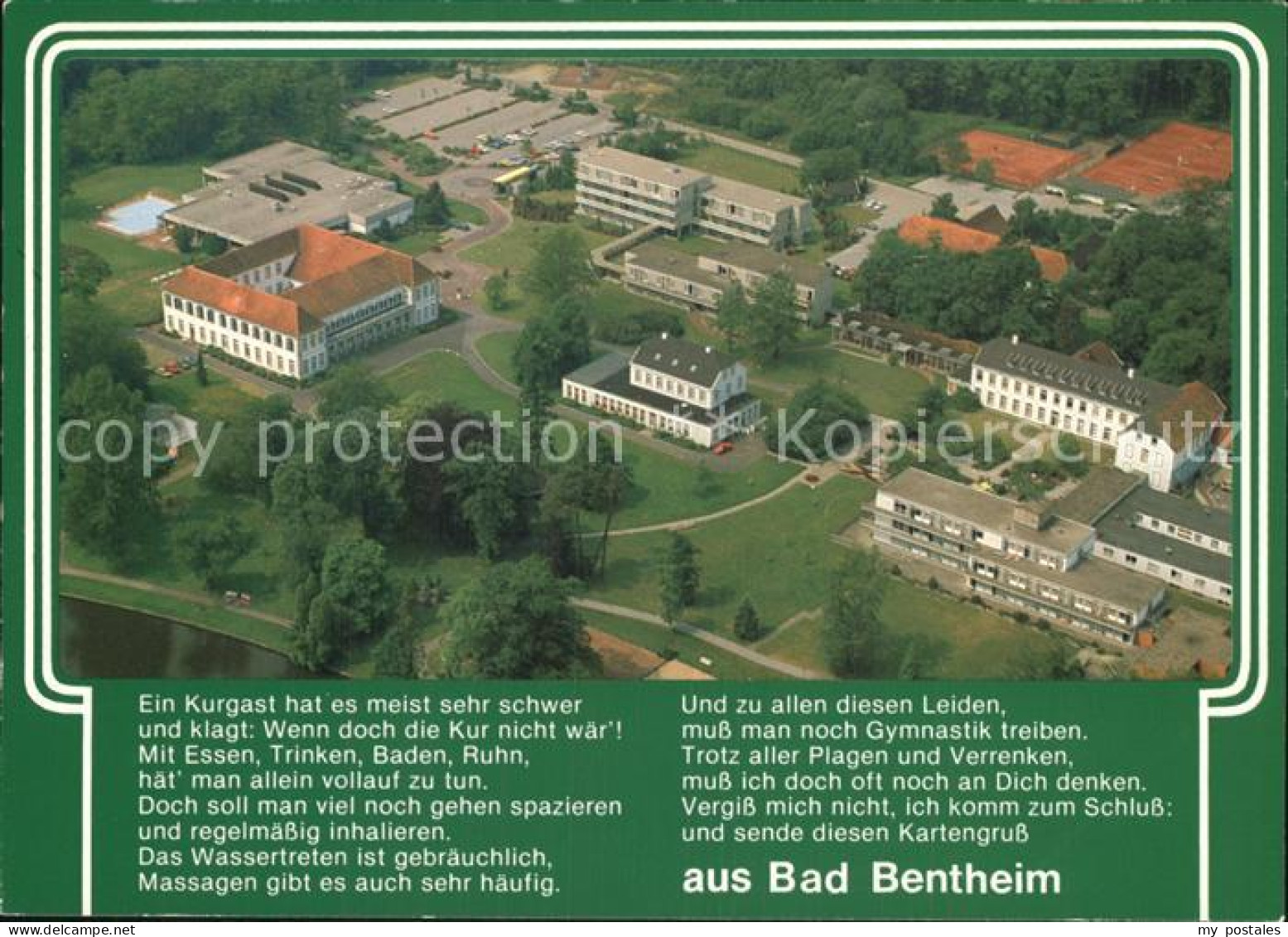 72580653 Bentheim Bad Luftaufnahme Kurklinik Bentheim Bad