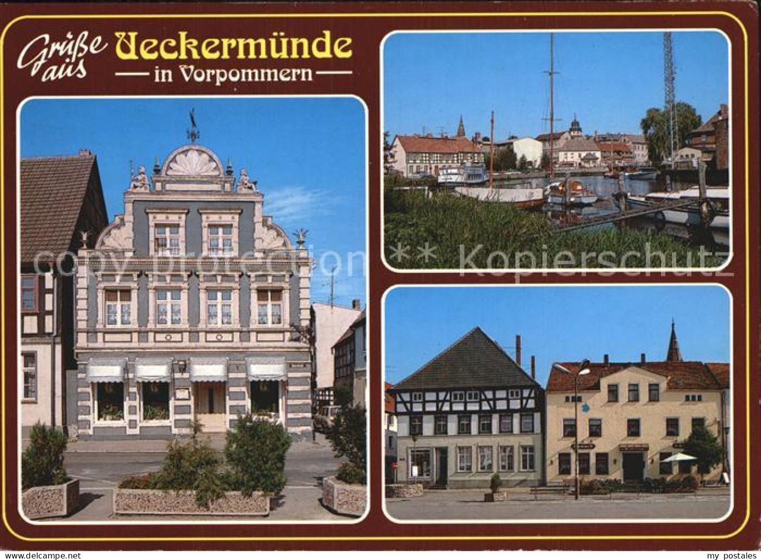 72581976 ueckermuende Teilansichten Hafen ueckermuende