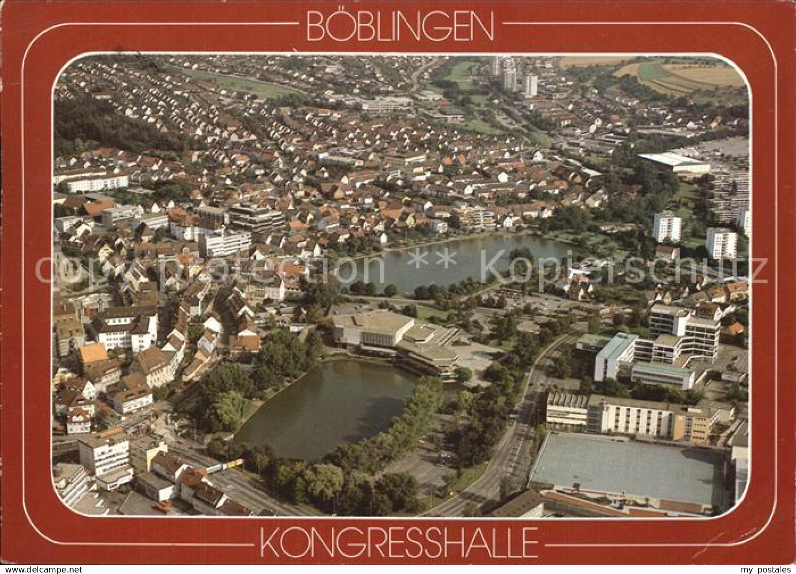 72592658 Boeblingen Kongresshalle Fliegeraufnahme