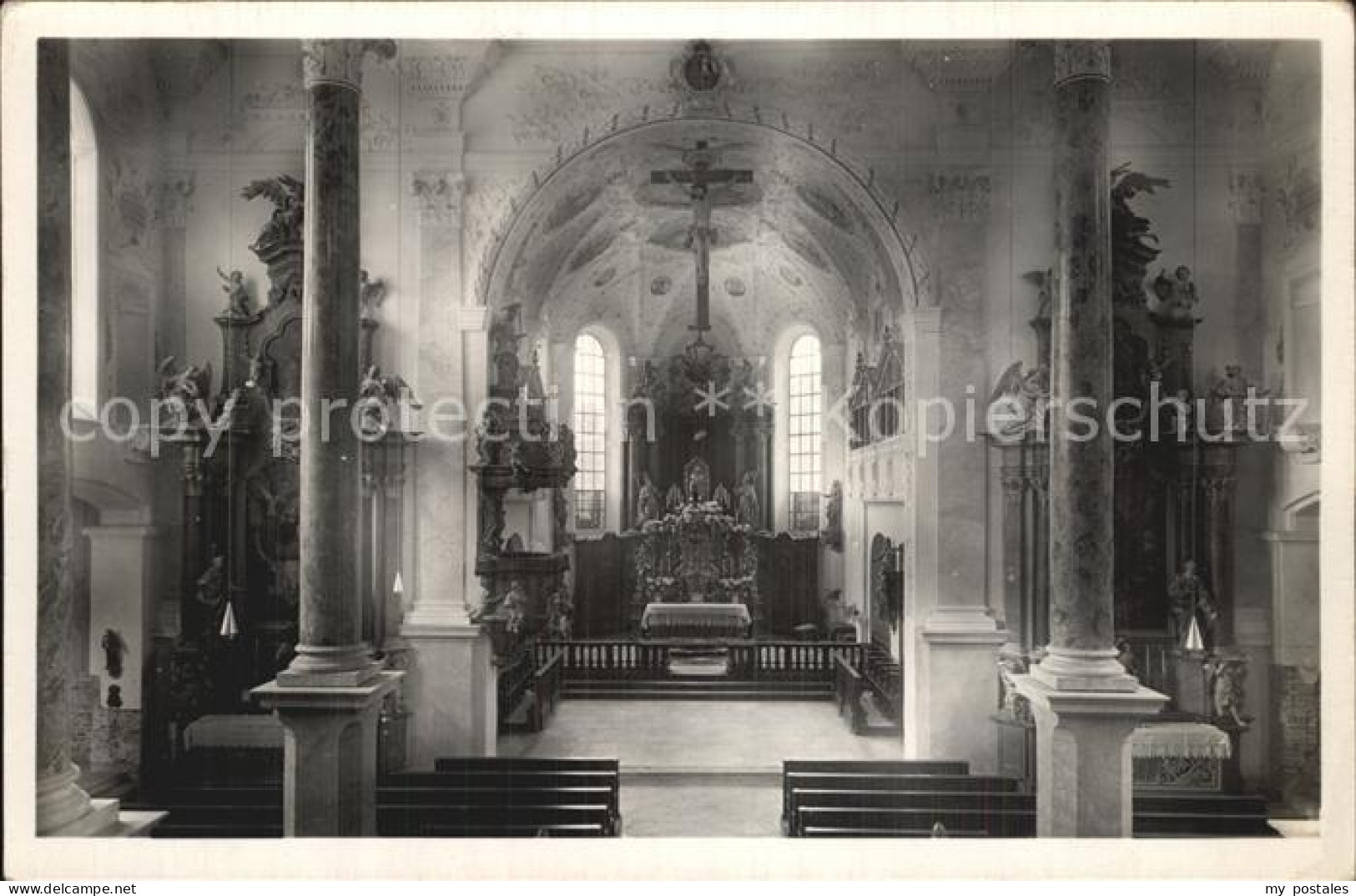 72595384 Babenhausen Hessen Inneres der Pfarrkirche Babenhausen