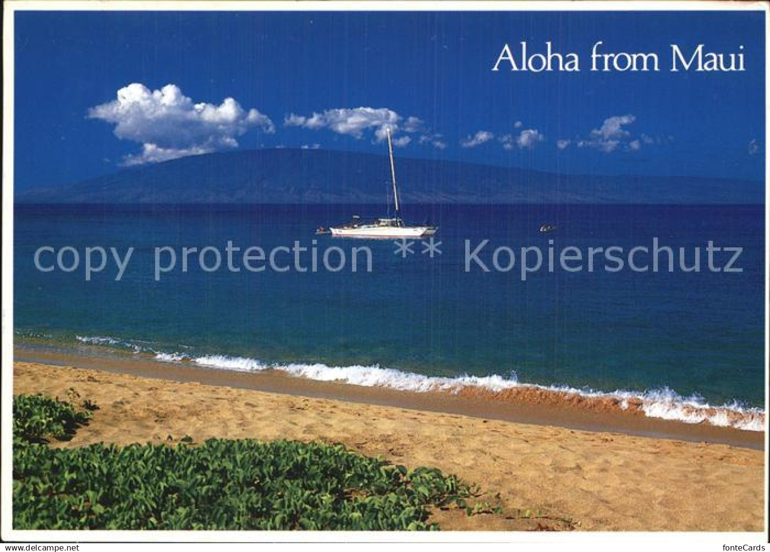 72597327 Maui Hawaii Kaanapali Beach Segelboot