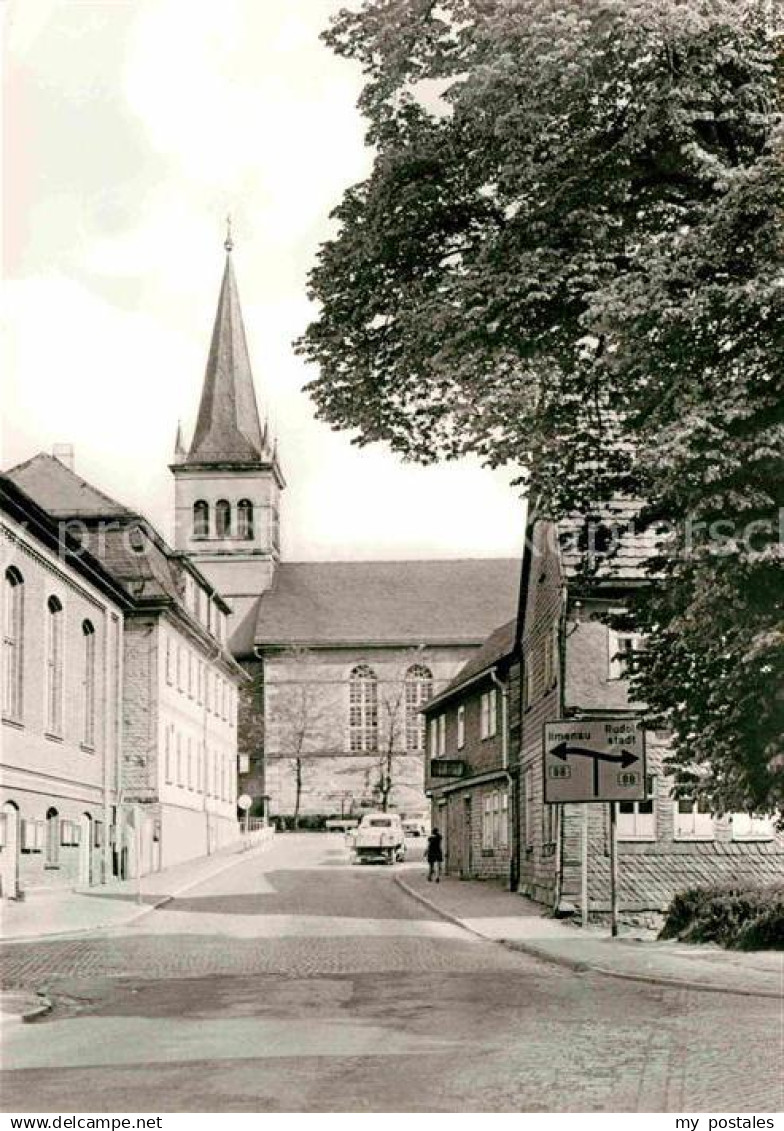 72633164 Gehren Thueringen Blick zur Kirche Gehren Thueringen