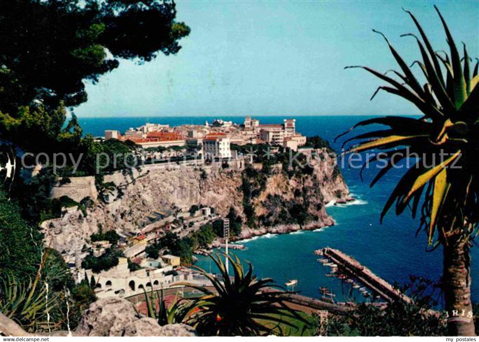 72639124 Monaco Le Rocher Vue prise du Jardin Exotique