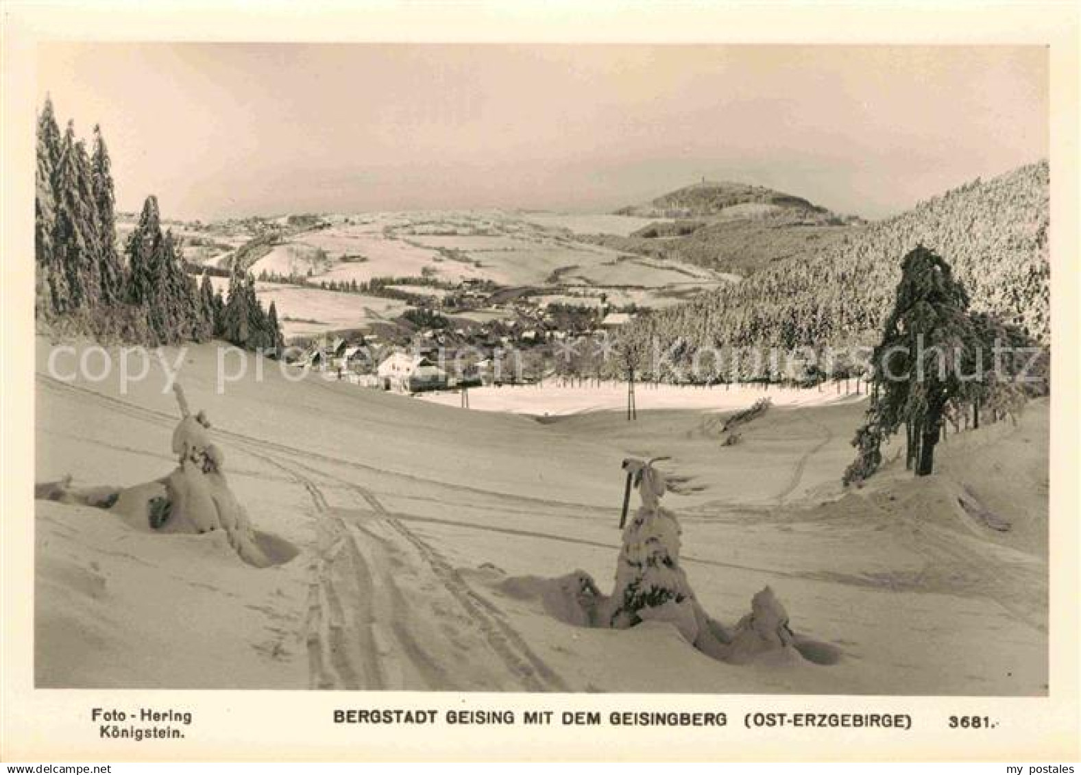 72639404 Geising Erzgebirge Geisingberg Winter Geising Osterzgebirge