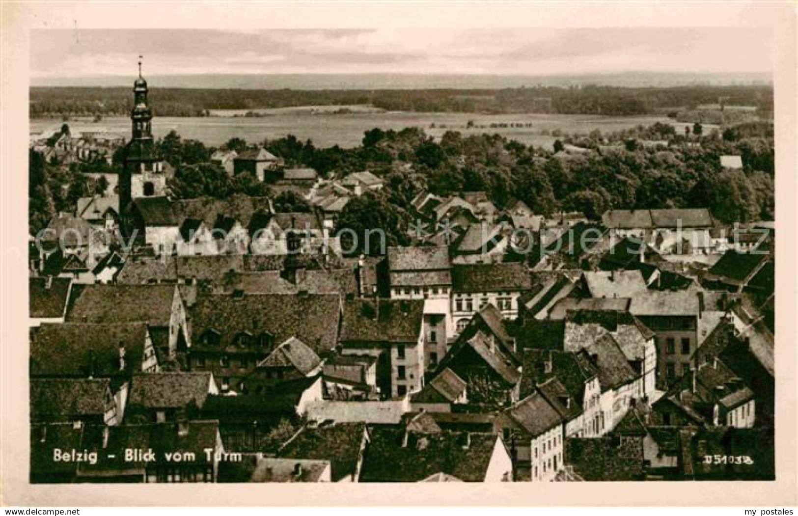 72642891 Belzig Bad Ortsansicht mit Kirche Blick vom Turm Belzig Bad