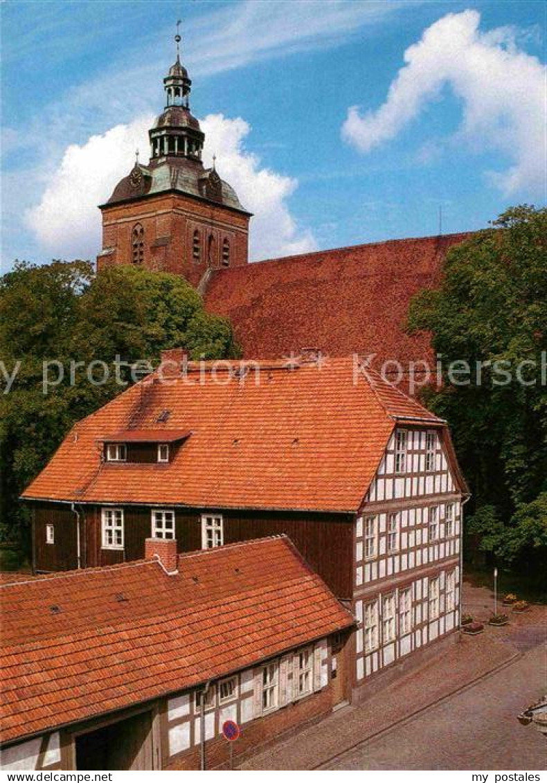 72644768 Wittstock St Marien Kirche Giebelfachwerkhaus