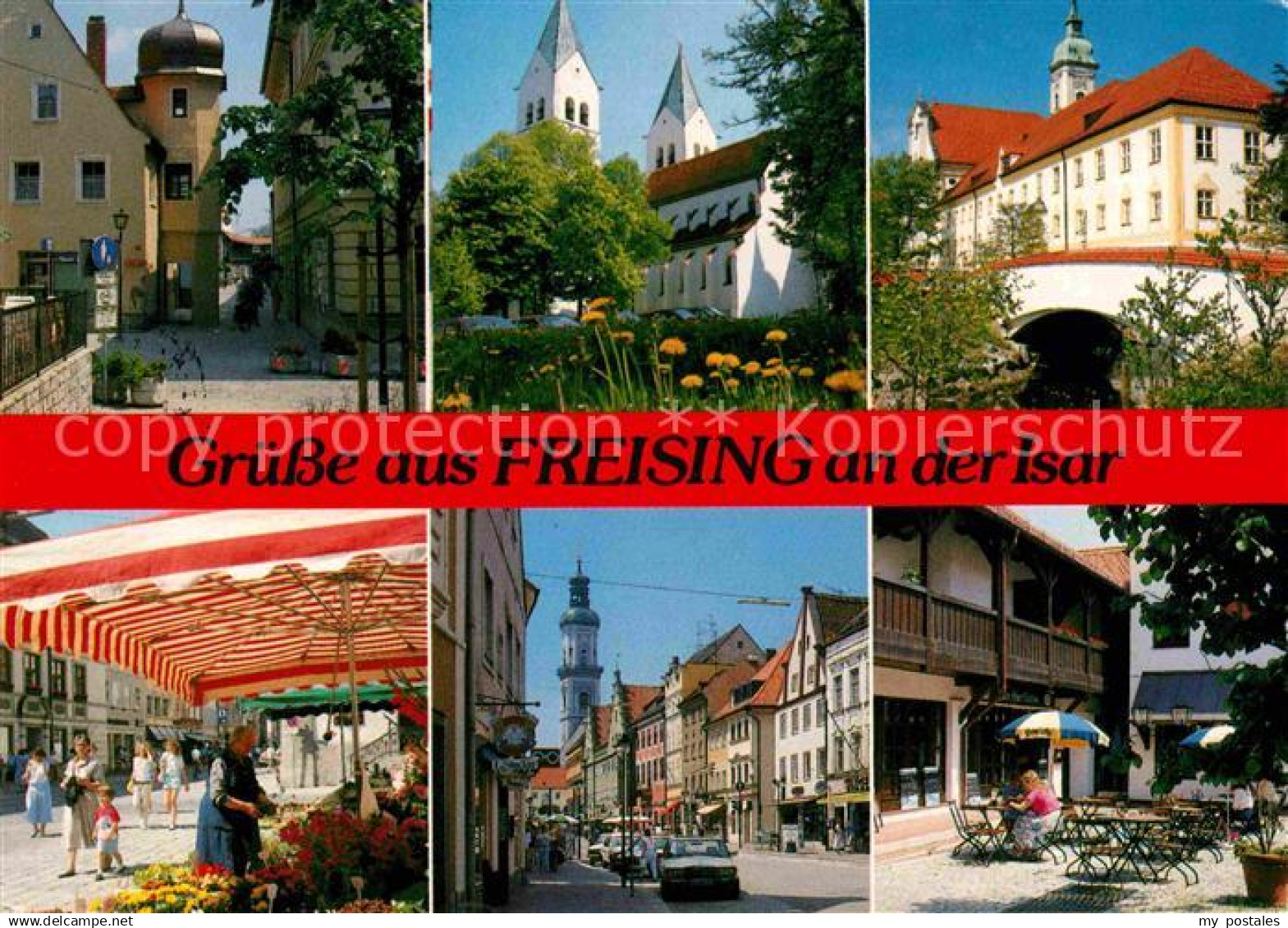 72647548 Freising Oberbayern Kirche Schloss Markt Ortsmotive Freising