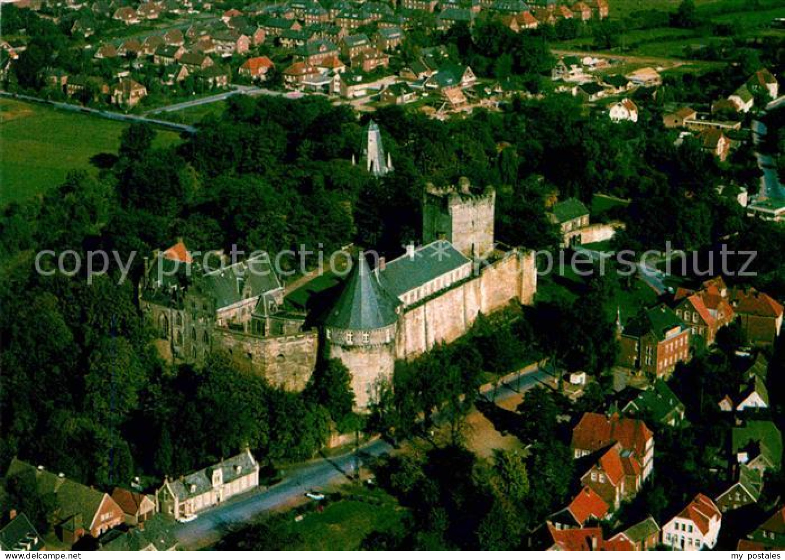 72665823 Bad Bentheim Fliegeraufnahme mit Schloss Bad Bentheim