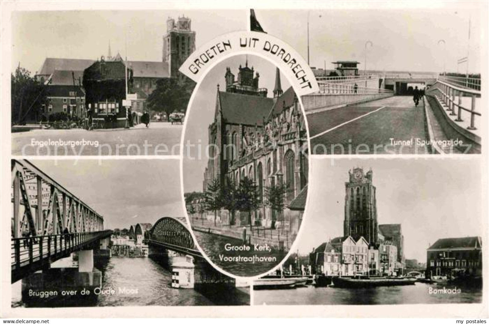 72684820 Dordrecht Engelenburgerbrug Tunnel Bomkade Kerk  Dordrecht