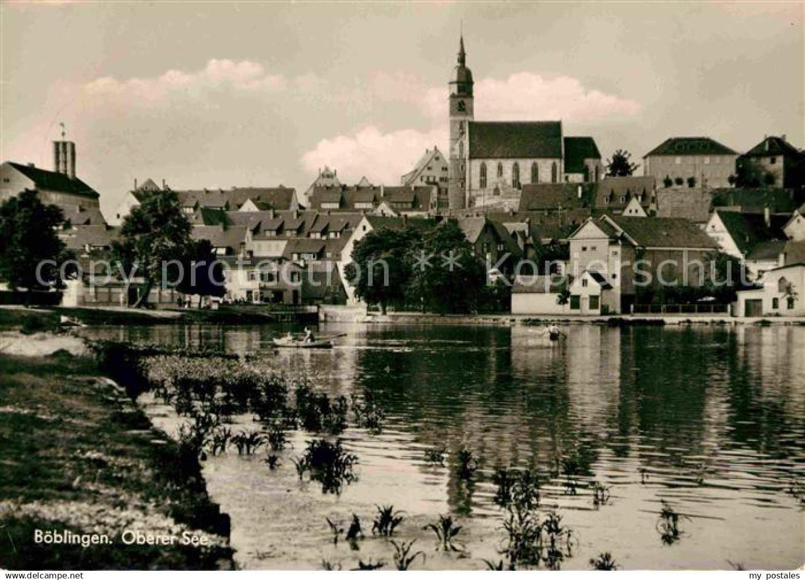 72688133 Boeblingen Oberer See mit Blick zur Kirche Boeblingen