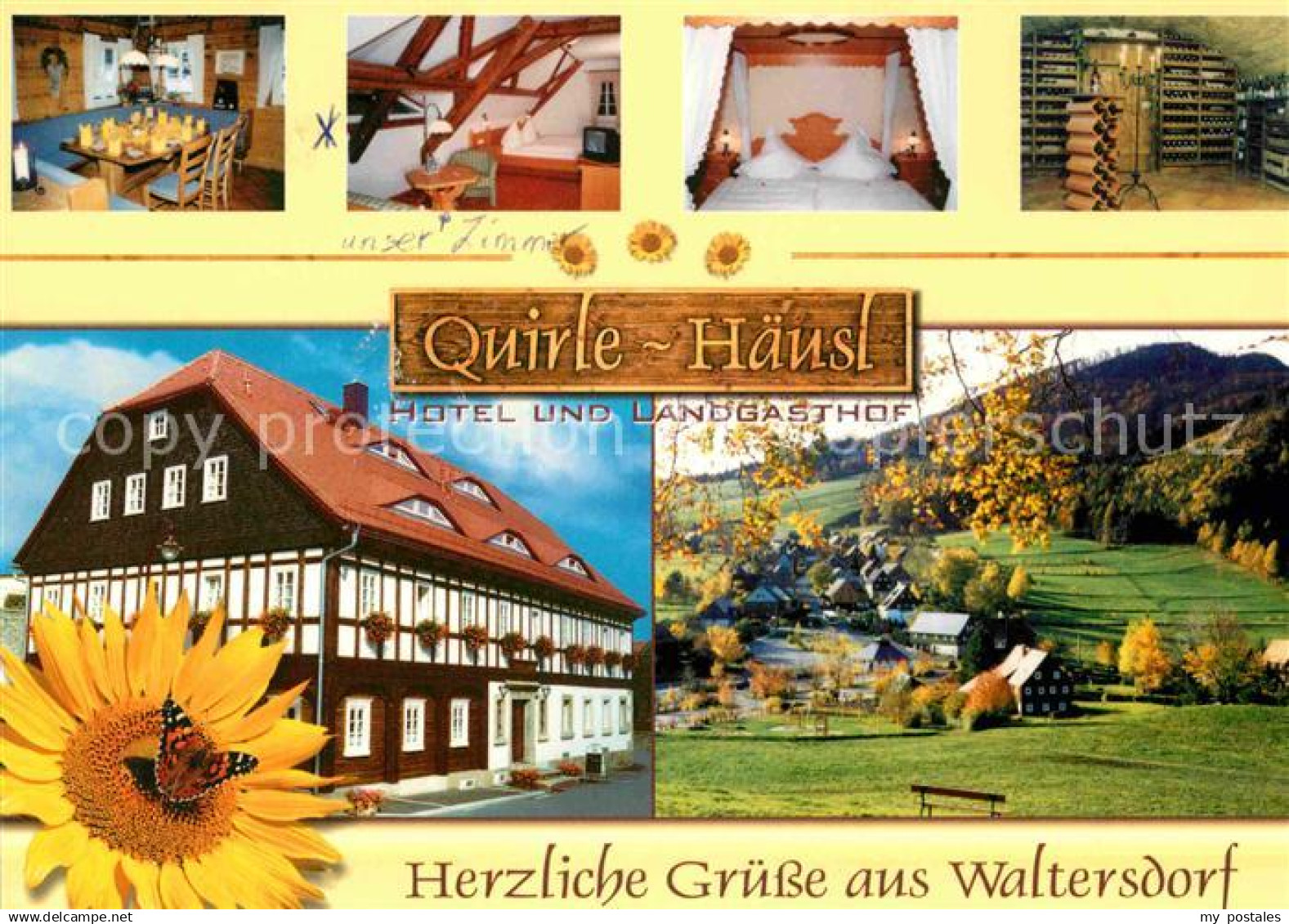 72694603 Waltersdorf Oberlausitz Hotel Landgasthof Quirle Haeusl Sonnenblume Sch