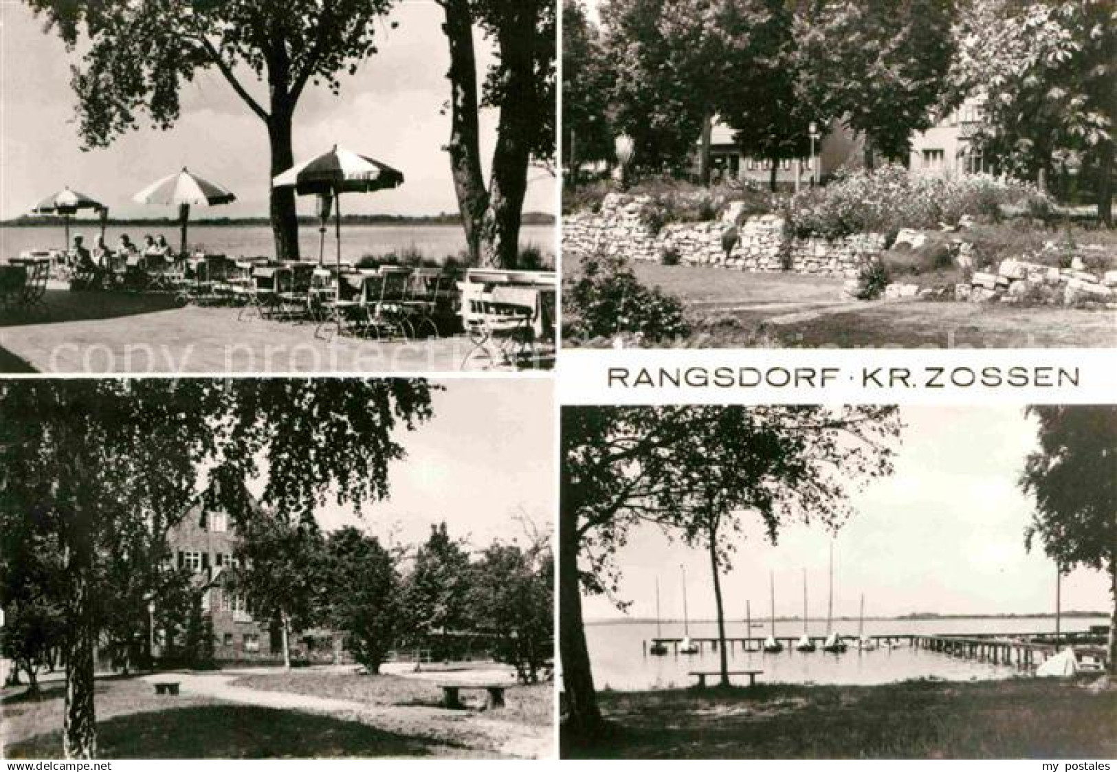 72704164 Rangsdorf PGH Rotophot Bestensee Park Terrasse Segelboote