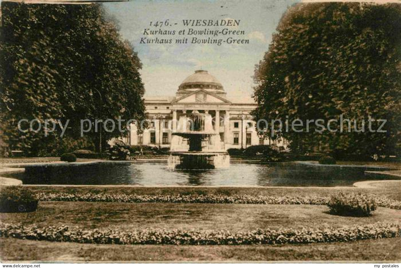 72706579 Wiesbaden Kurhaus mit Bowling Green Wiesbaden