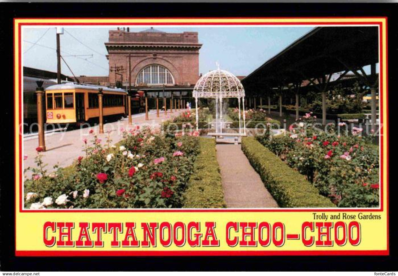 72706849 Chattanooga Tennessee Trolly and Rose Garden