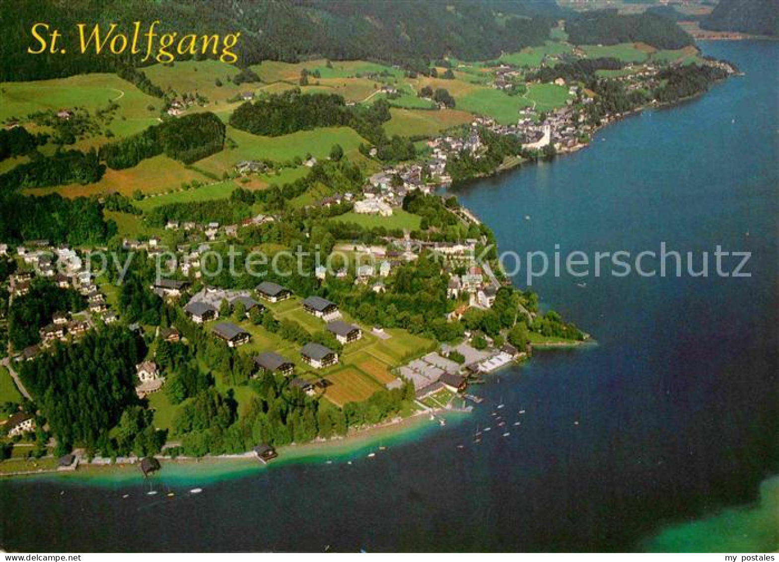 72711579 St Wolfgang Wolfgangsee Fliegeraufnahme St. Wolfgang