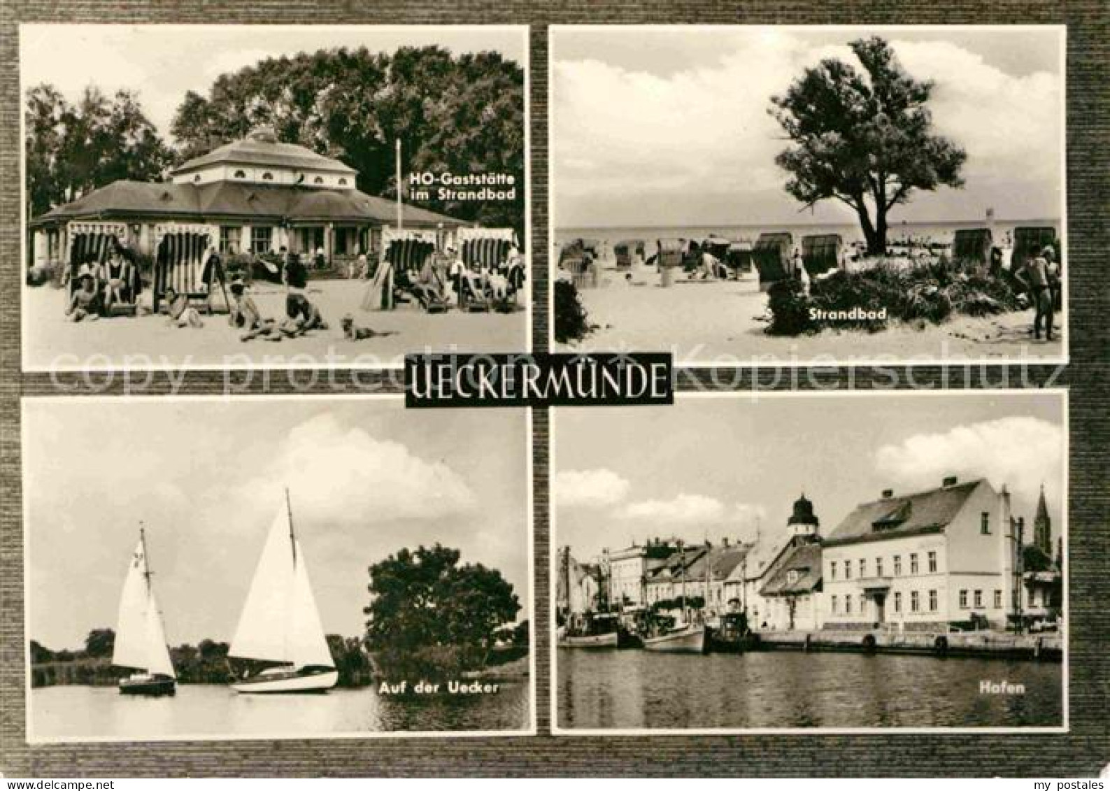 72737913 Ueckermuende Mecklenburg Vorpommern Strandbad Uecker Hafen Ueckermuende