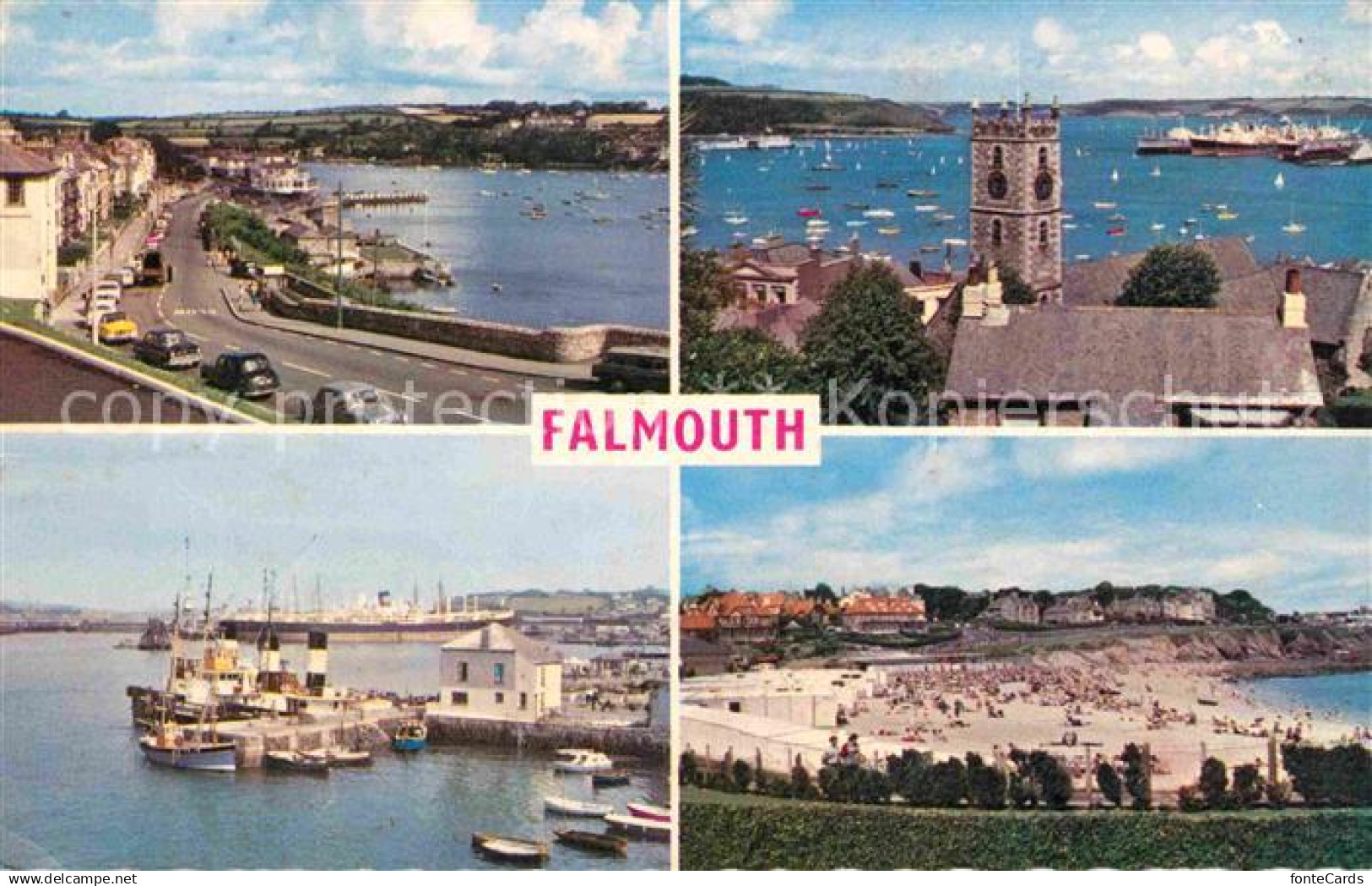 72755095 Falmouth Cornwall Church Harbour  Falmouth Cornwall