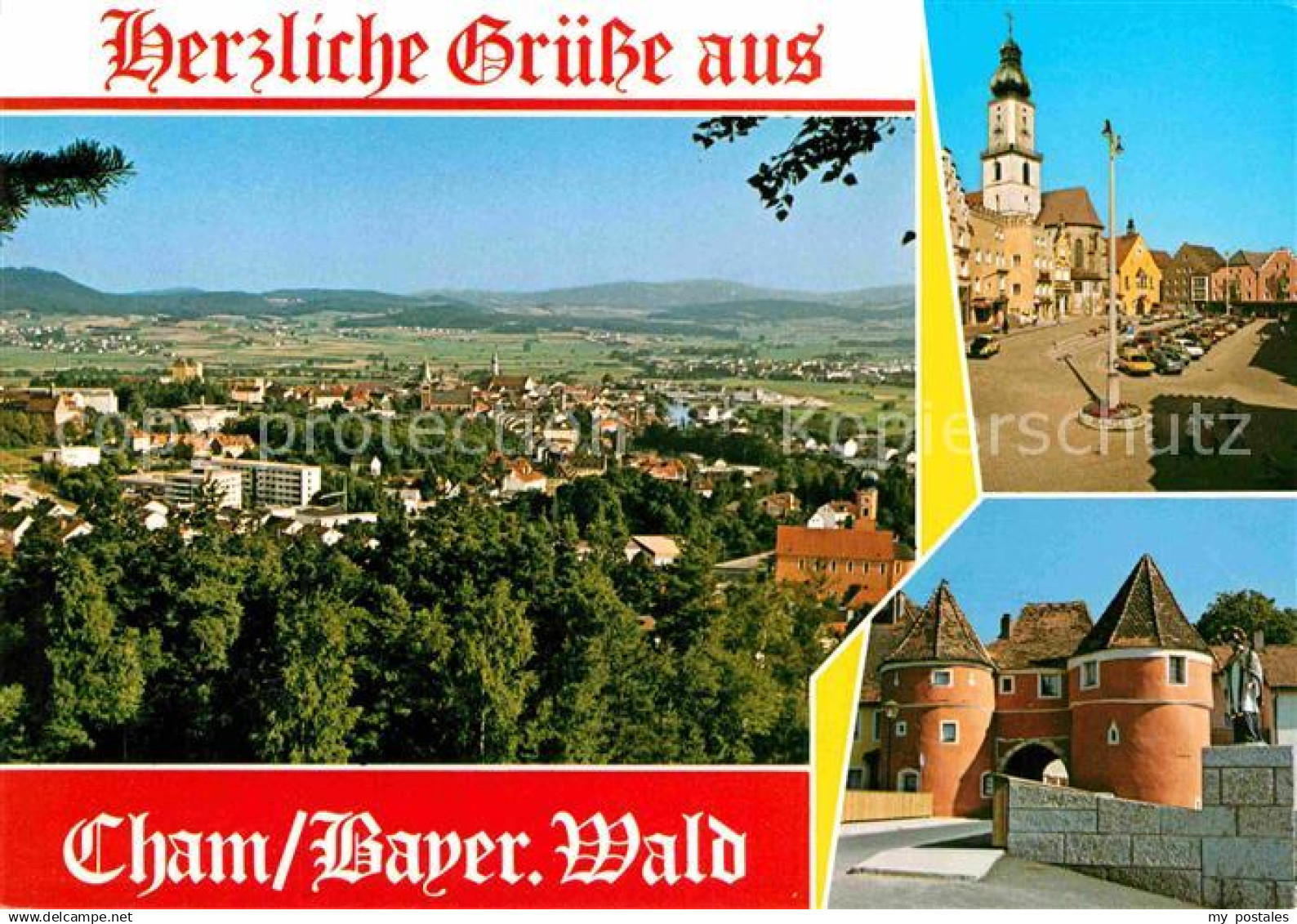 72756170 Cham Oberpfalz Fliegeraufnahme Tor  Cham