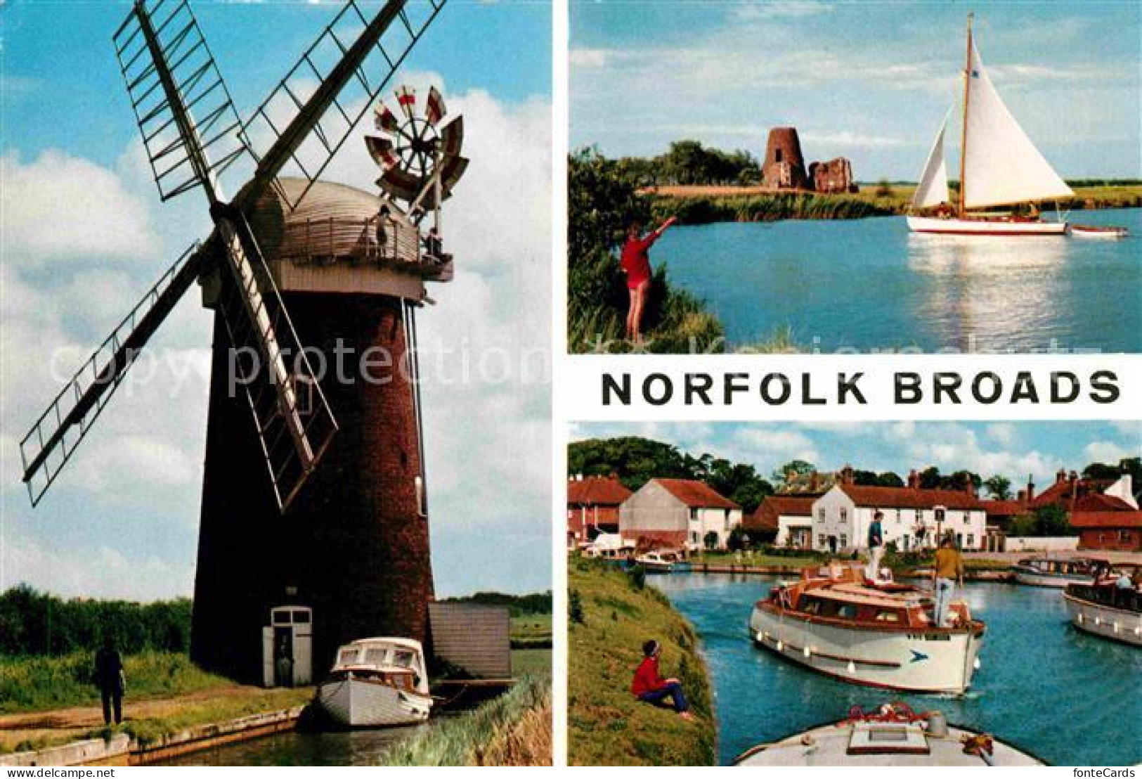 72767446 Norfolk Broads Windm?hle Hafen Norfolk Broads