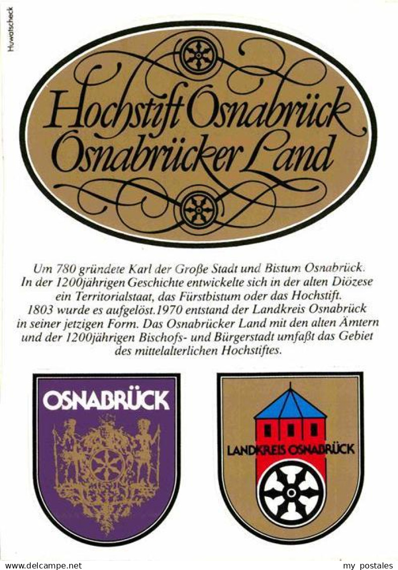 72768942 Osnabrueck Hochstift Osnabrueck Osnabruecker Land Wappen Geschichte