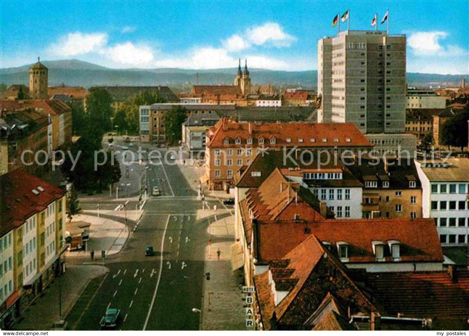 72781304 Bayreuth Luitpoldplatz mit Rathaus Bayreuth