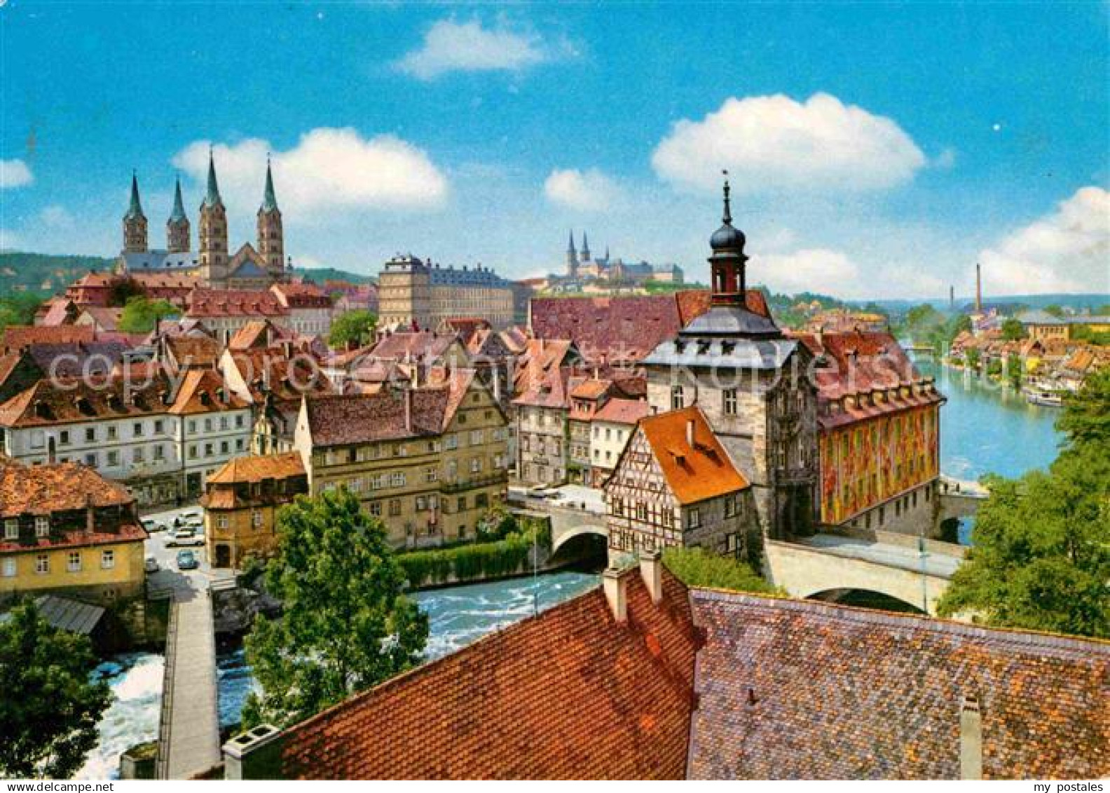 72785957 Bamberg Altstadtblick mit Dom Bamberg