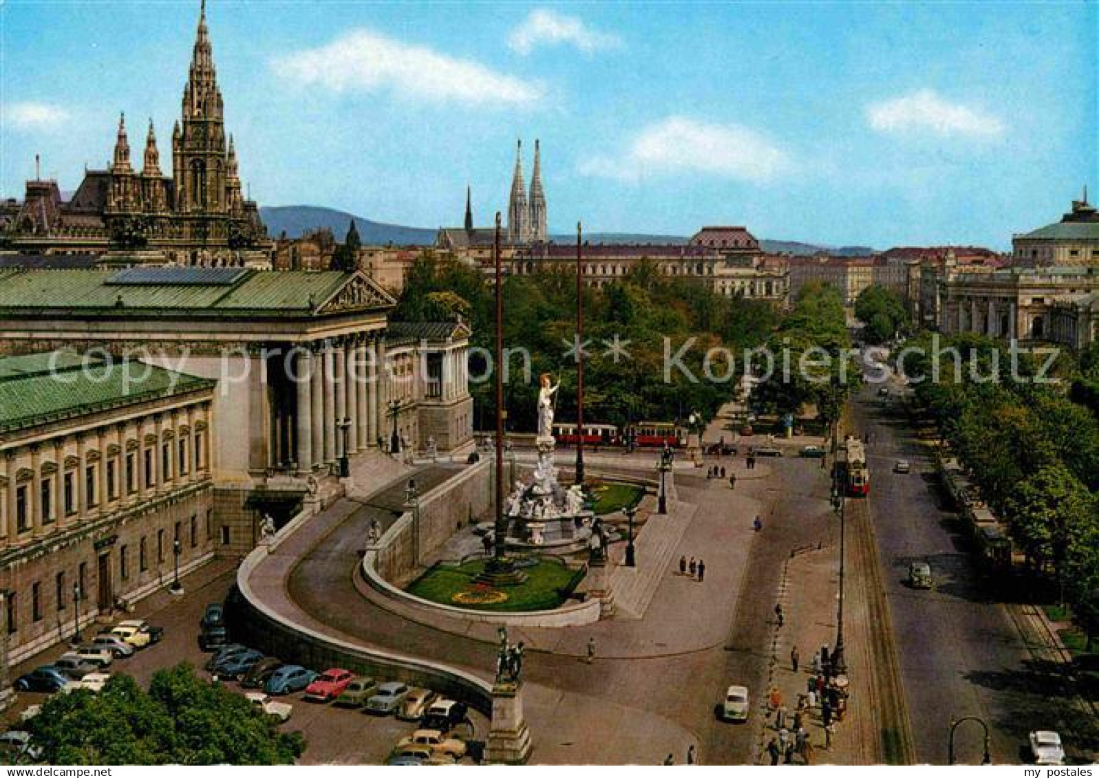 72796327 Wien Ringstrasse Parlament Rathaus Burgtheater