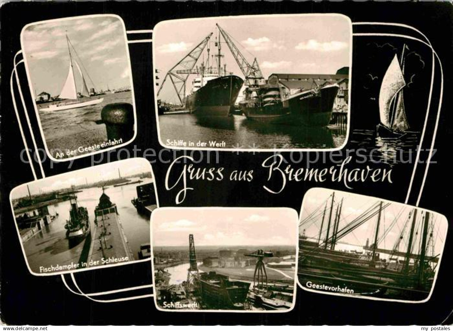 72819563 Bremerhaven Geesteeinfahrt Schiffe Fischdampfer Schleuse Bremerhaven