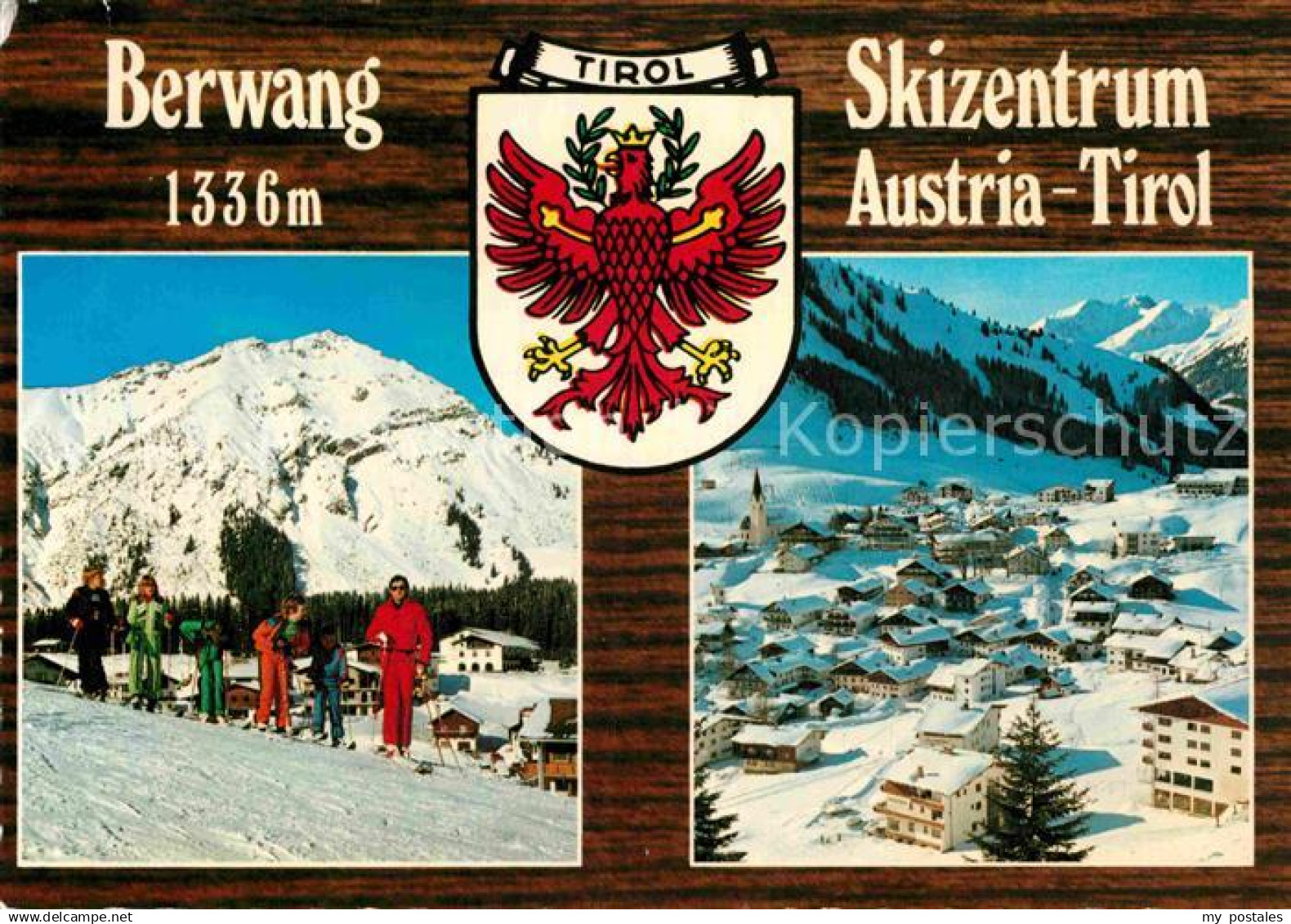 72824137 Berwang Tirol Panorama Skizentrum Alpen Wappen Berwang