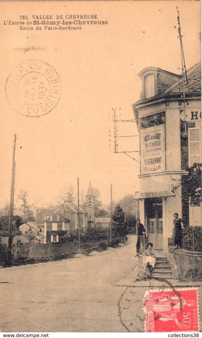 729 - Vallée de Chevreuse - L'Entrée de St-Rémy-lès-Chevreuse - Rouste de Paris-Bordeaux