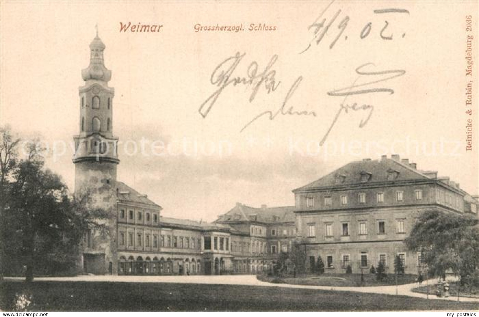 72920251 Weimar Thueringen Grossherzogliches Schloss  Weimar