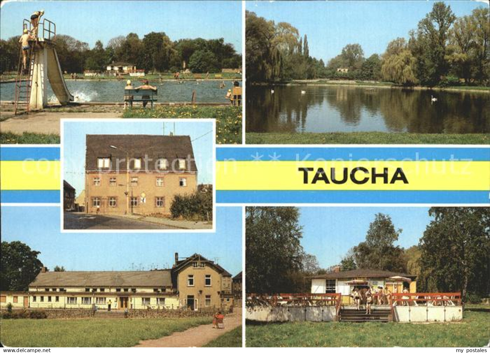 72922488 Taucha Stadtbad Schoeppenwiese HO-Kulturhaus Stadthalle  Taucha