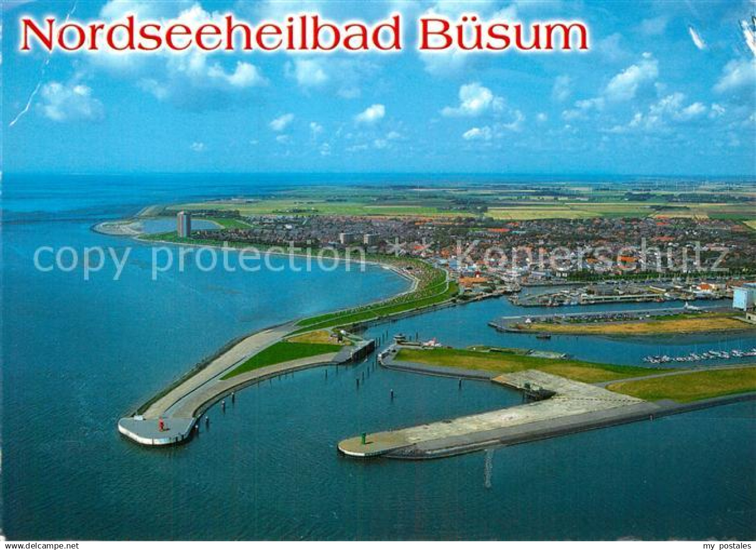 72937323 Buesum Nordseebad Fliegeraufnahme Buesum