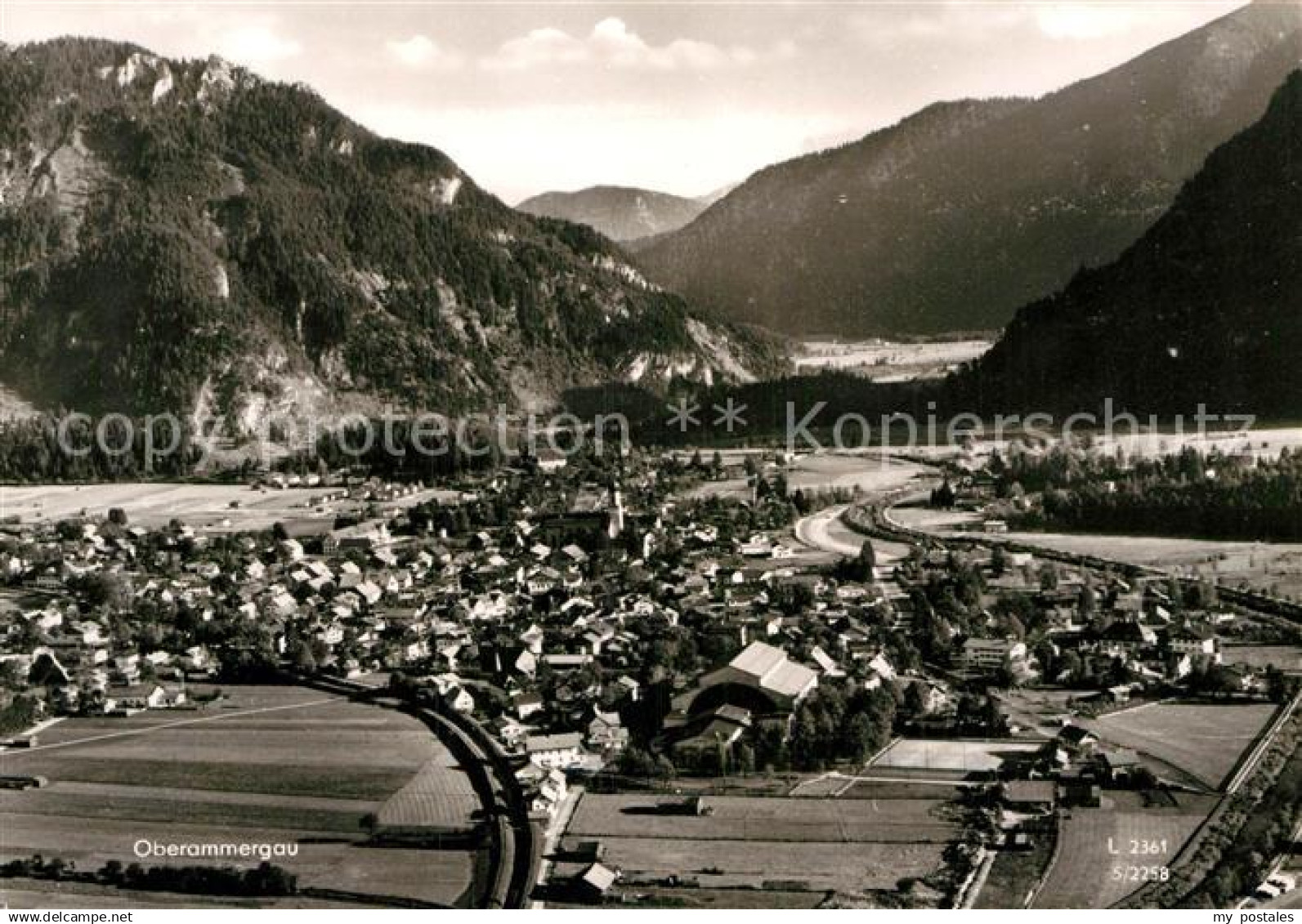 72939731 Oberammergau Alpenpanorama Fliegeraufnahme Oberammergau