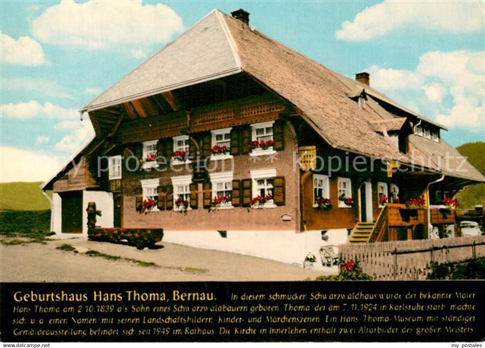 72942178 Bernau Schwarzwald Geburtshaus Hans Thoma Bernau im Schwarzwald