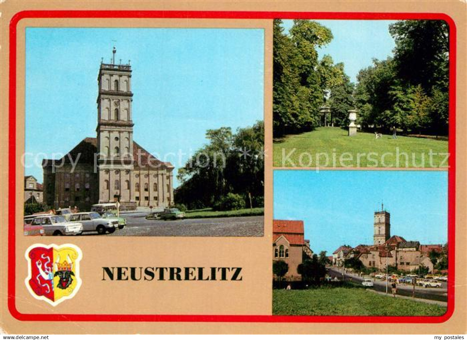 72950696 Neustrelitz Markt Stadtpark Teilansicht Neustrelitz