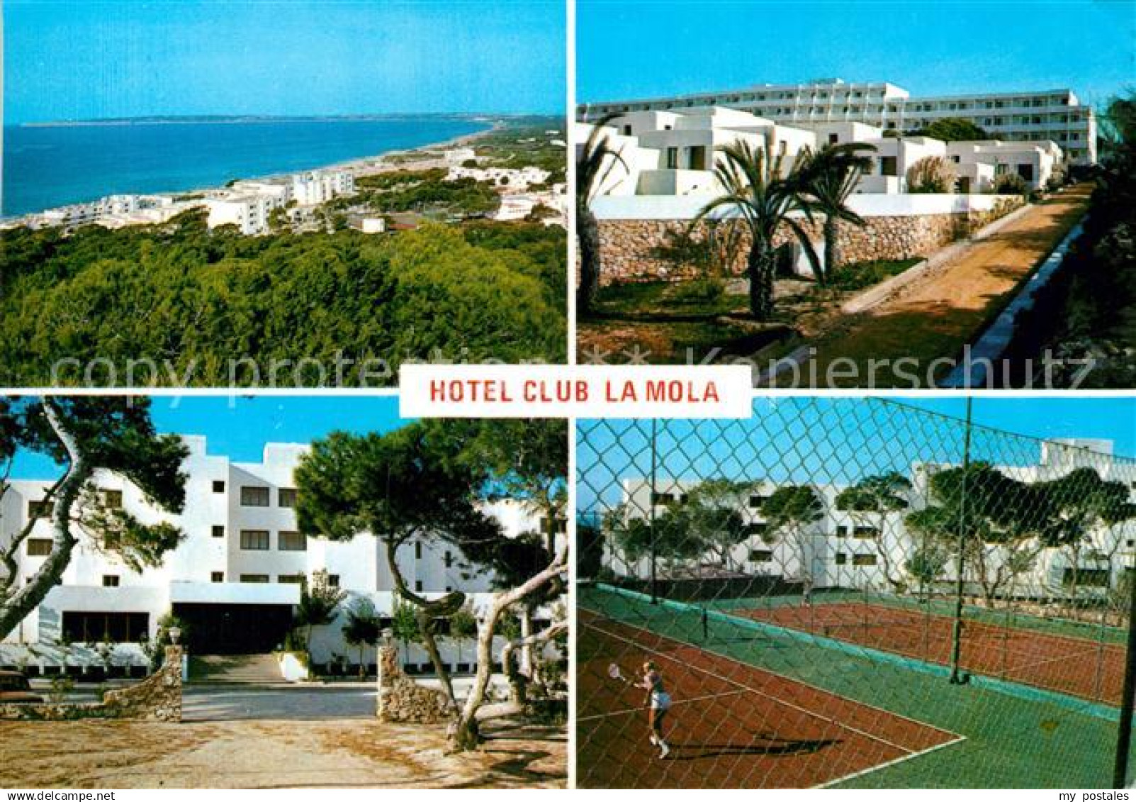 72953259 Formentera Hotel Club La Mola Tennisplatz Panorama Kueste