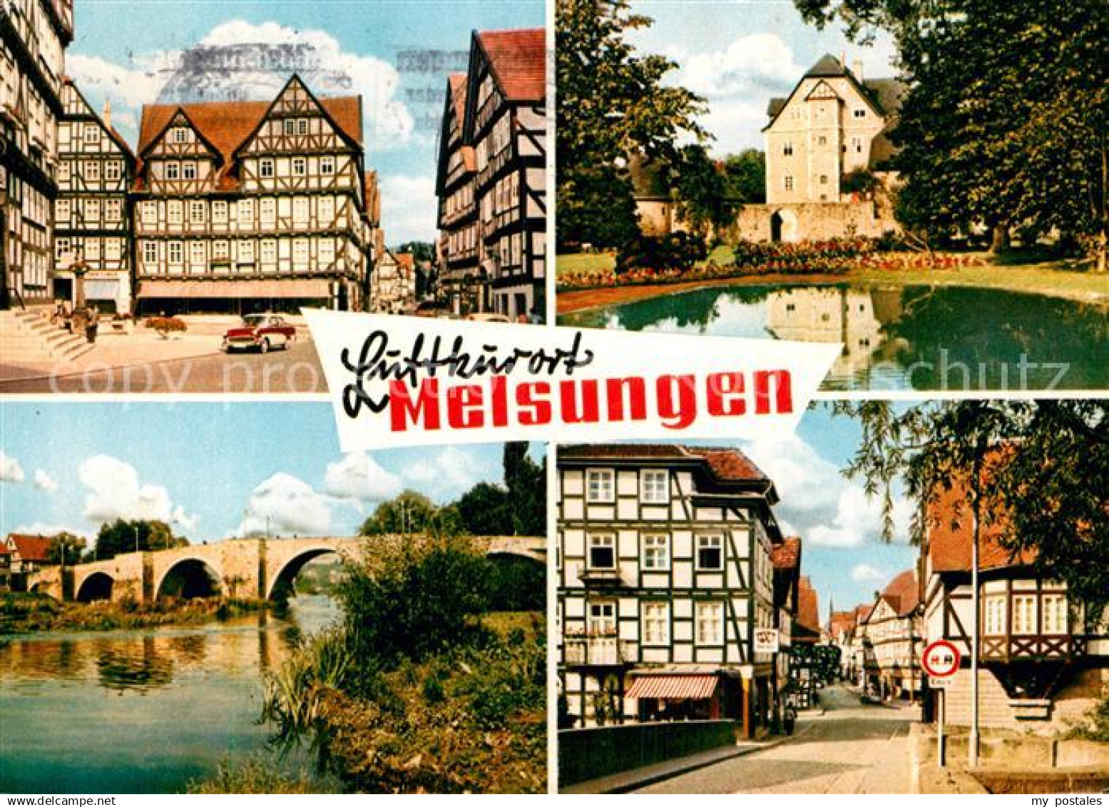 72981626 Melsungen Fulda Fachwerk Bruecke Melsungen Fulda