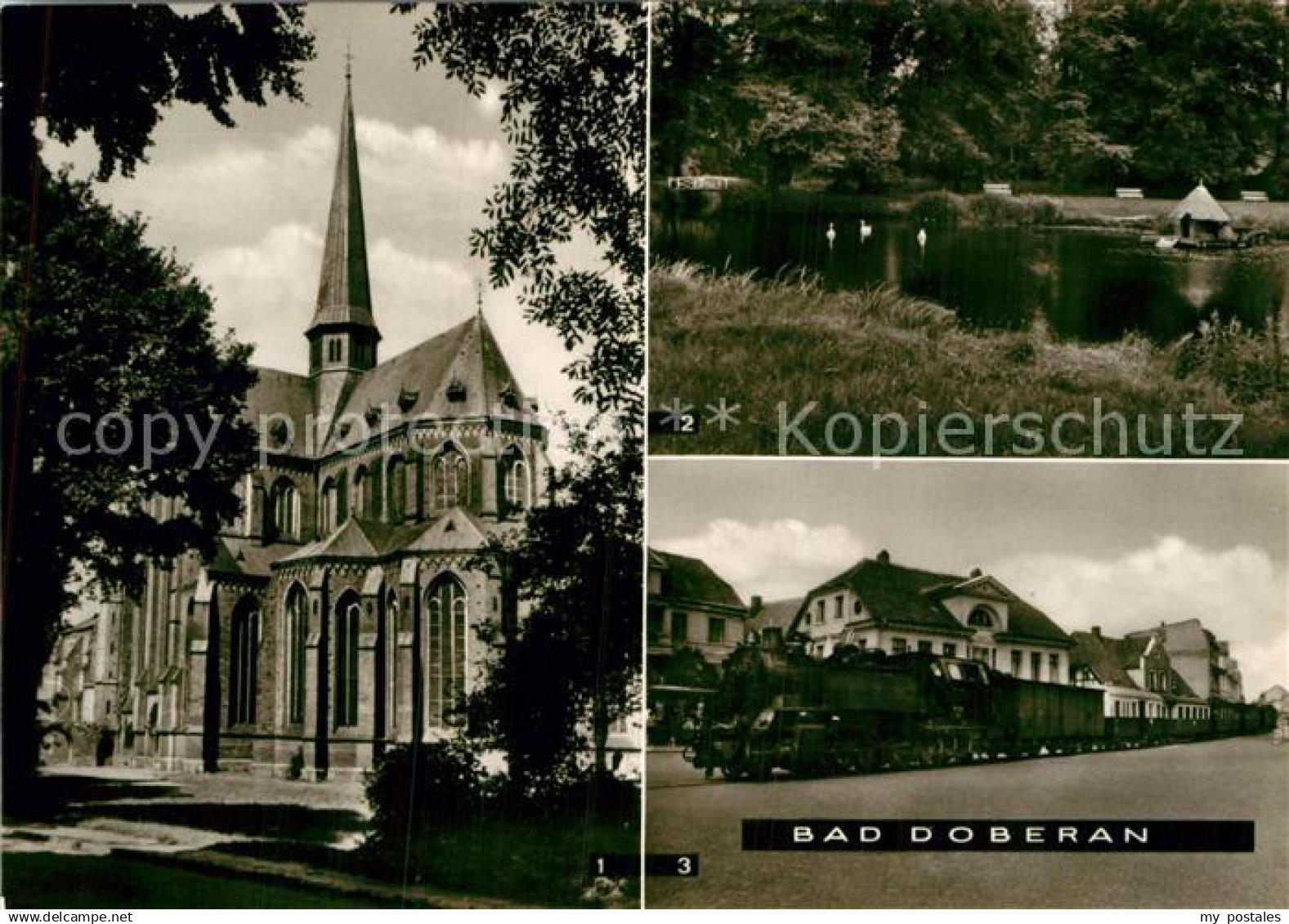 72984036 Bad Doberan Klosterkirche Seb Bach Garten Baederbahn Bad Doberan