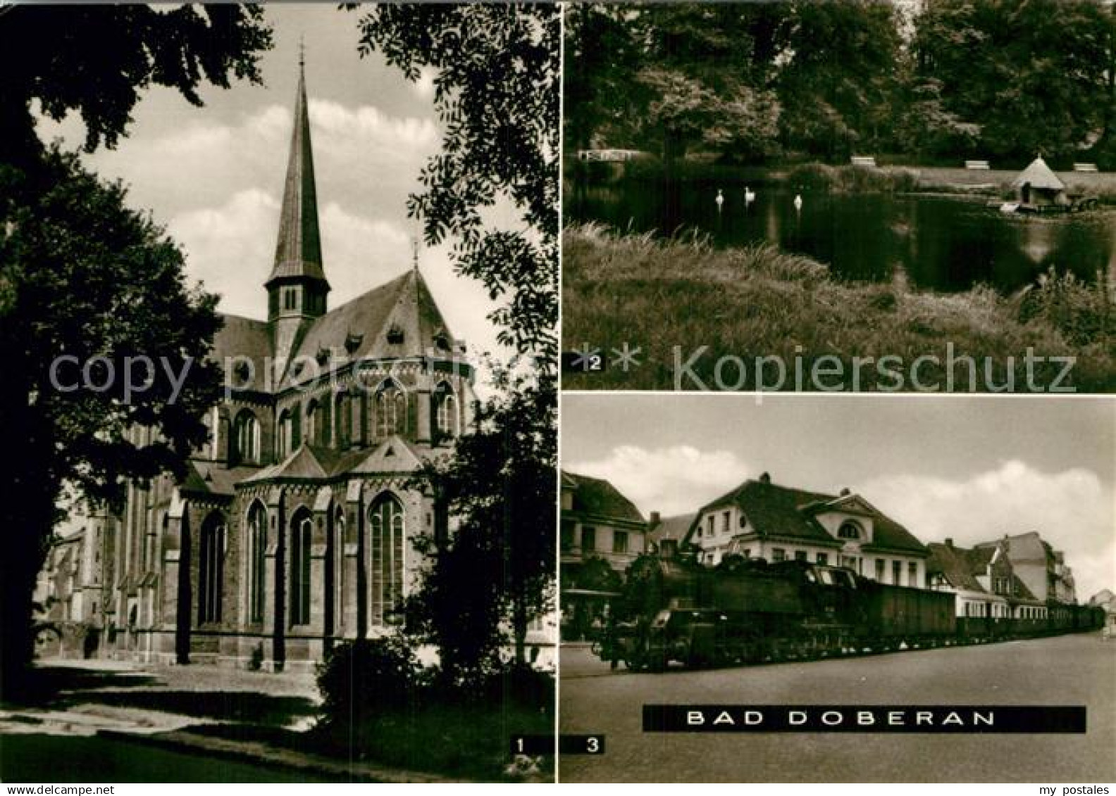 72984046 Bad Doberan Klosterkirche Seb Bach Garten Baederbahn Bad Doberan